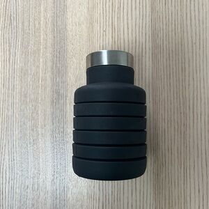 Black Collapsible Sports Water Bottle